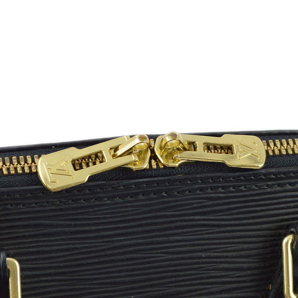 LOUIS VUITTON 1997 Black Epi Alma Handbag M52142 173143 - Picture 5 of 10